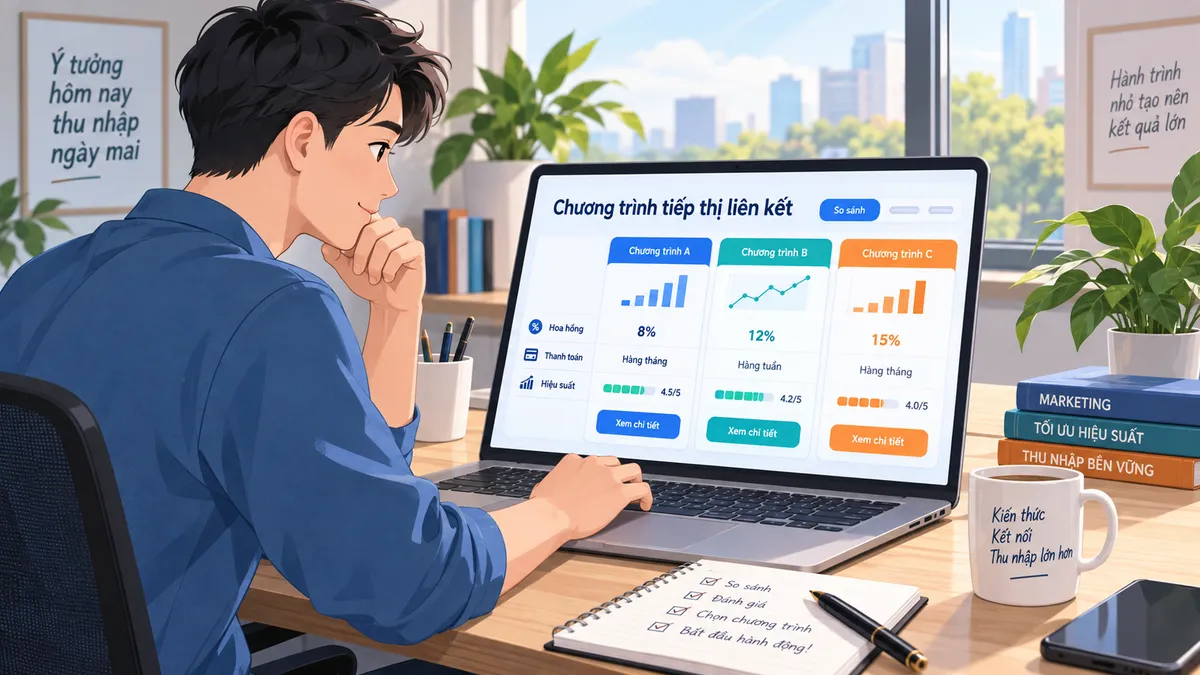 so sánh nền tảng affiliate marketing cho người Việt Huu Thi Blog
