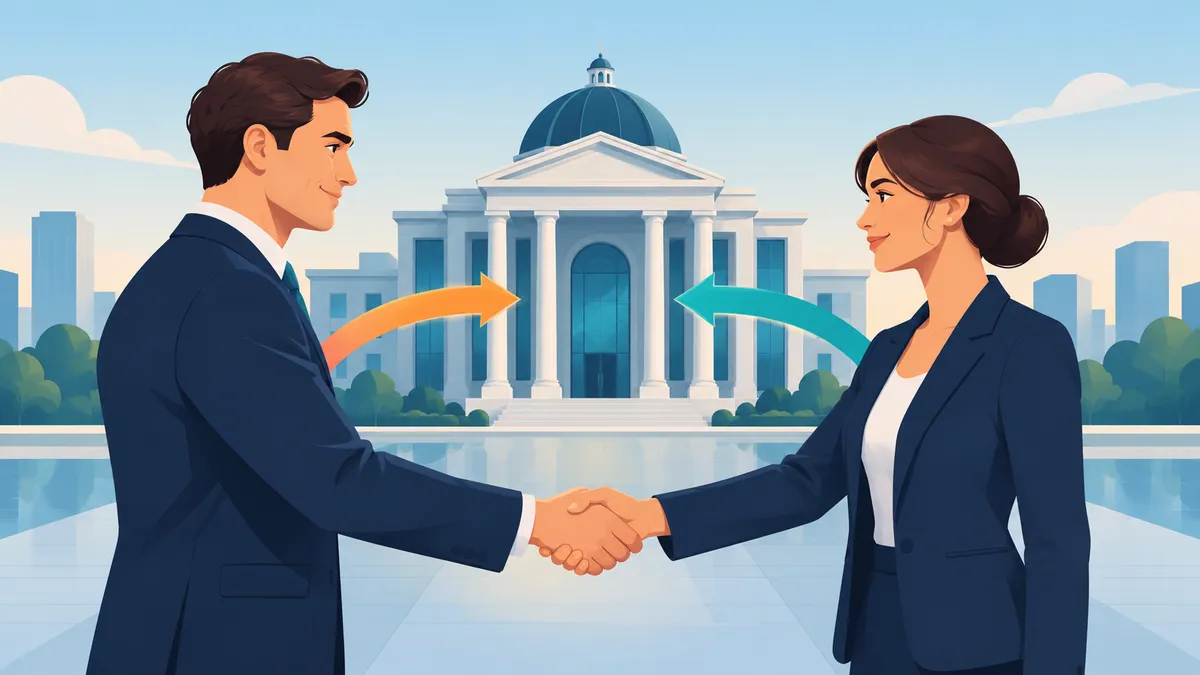 Sơ đồ trung tâm thanh toán bù trừ CCP minh họa cách tính lãi lỗ hàng hóa phái sinh