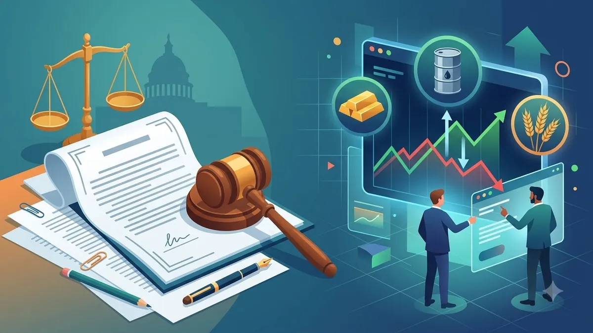 Minh họa khái niệm hợp đồng chênh lệch CFD hàng hóa không giao nhận hàng thật